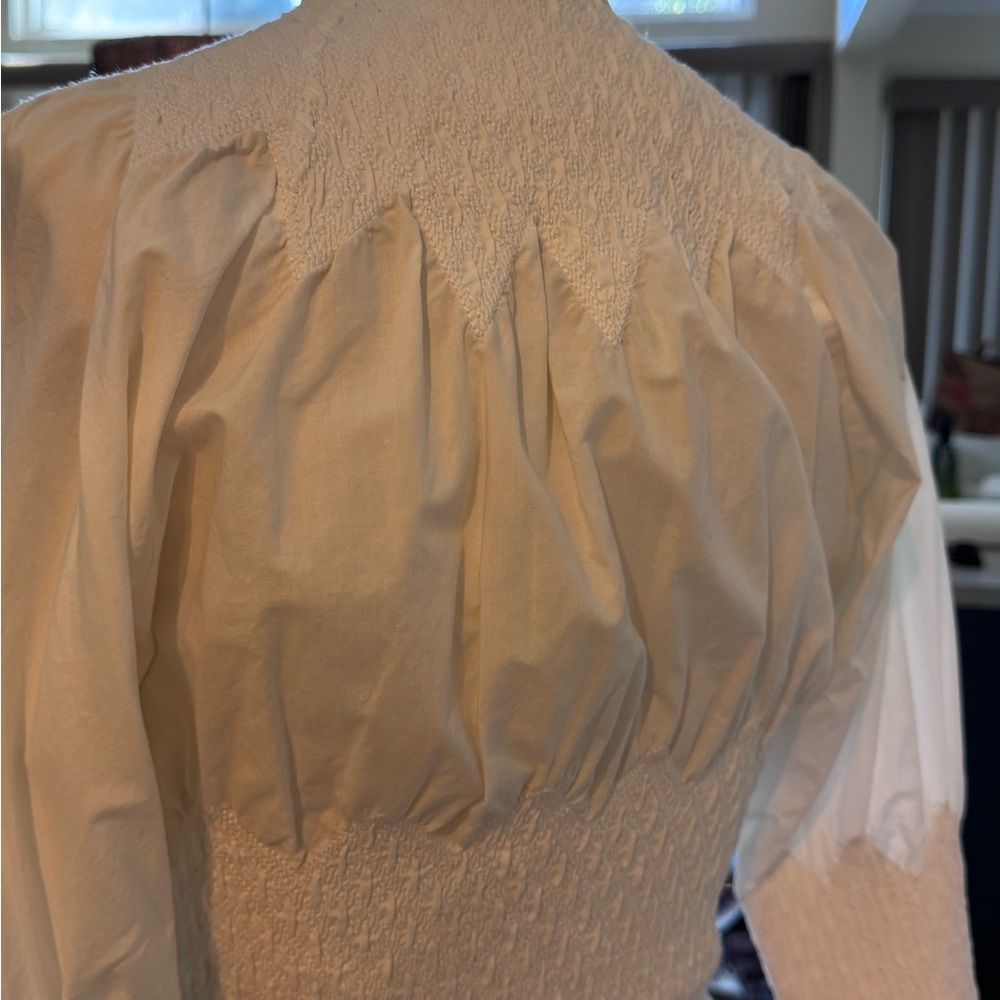 Catherine Malandrino white Button Down Shirt - Picture 7 of 9